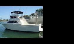 A classic top of the line boat. Tiara yachts makes a very strong and safe boat. This is a great family cruiser and sportfishing yacht. It has twin closed cooling big block 454 crusader inboard gas engines Starboard motor has been recently rebuilt. The