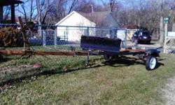 Fishing boat size trailer, with tilt neck,terrific tires,and lamps, 250 or best offer call 219-775-7161 or 219-213-5076.the small plow sitting on trailer also for sale for 100. Thank youListing originally posted at