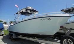 1996 Mako 282 This is a classic Miami built mako. Not like the ones that Tracker builds now. This boat revolutionized the offshore arena with the ability to make long distance runs. This boat holds 240 gallons of fuel for those extended bahamas runs. Boat