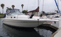 Nice Clean 1996 Sea Ray 290 Sundancer boat for sale in San Diego. Perfect boat for Cruising or also nice Condo on the Water. Powered by twin Mercury 4.3L engines. Motors & Outdrives were recently serviced May 2016. All pictures are of the Actual Boat