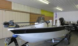 NEW 2013 Mirrocraft Aluminum Fishing BoatModel: 1677 Outfitter and Trailer with a swing away tongueLength 16'7Options: Windshield, Hummingbird Depth finder Model: 170, Minnkota 55lb Thurst Trolling Motor,, gauges, Tachometer, Speedometer, Volt Meter,