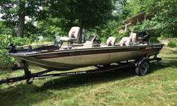 I have a very nice 2002 Bass Tracker Pro Crappie 175 Aluminum Fishing boat for sale. It has the Revolution hull with welded seams for a smooth ride and no leaks. The boat has a 40HP Mercury outboard which starts and runs great and a Motor Guide 43lb