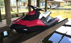 2014 Sea-Doo Spark 3-up w/ IBR. Convenience package. Cover, boarding step, safety kit, and fire extinguisher included. Purchased 3 months ago. Only 9 hours on it. The bubble gum color is interchangeable for other colors.In new condition! 2 yr warranty.