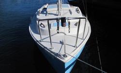 Great Condition with: All White Working Jib, And Main Sail That Are In Excellent Condition w/Bag. All white Genoa Jib w/Bag. Wiches, and Motormount Included. All Bedding and Cabin Gear Included, Full Lighting, Trailer On water, ready to sail. Can be