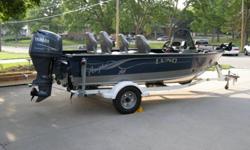 * This boat is single owner, non-smoking, has had very little use, garaged year round, well maintained, very clean, no carpet stains, minimal normal dock scuffs & scratches, winterized yearly. * Boat ? 2002 Lund 1700 Angler SS, Blue and Gray, IPS