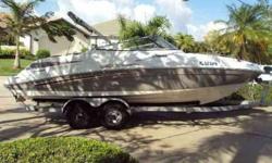 Coastal Marine Center, Inc. SX 230 HO Located in Nokomis, FL.
Call Coastal Marine at 888-459-0227 or email (click to respond) for more information.
This Yamaha SX230 High Output Jet Boat with twin-20 valve, 4 stroke YAMAHAs, was the 'floor model at a boat