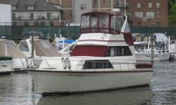 "CAPTAIN'S INN"SPEED, EFFICIENCY & DURABILITY!OUR TRADE -- YOUR TRADE CONSIDEREDT-240 CHRYSLERS ... CUSTOM ARCH ... AIR CONDITIONINGThis is hands-down 1 of our absolute favorite boats of all time.The Marinette 32 Sedan offers so many features that are