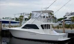 2002 Cabo Yachts 43 FLYBRIDGE A spirited Flybridge Sportfisher wrapped around a well appointed and roomy interior.
One Owner with just 790 hours on 800 MAN power.
Lowest price on the market and has just received many updates and improvements.
READY TO