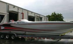 Stock ID: 1708 Specs Length Overall (LOA): 38' 9" Beam: 96 Capacity: 220 gal. Weight: 9,800 Freeboard: 41 Draft Static: 27 Features and Options STANDARD FEATURES Battery Boxes [Aluminum Custom w/ Cigarette Logos] Battery Charger & Shore Power [Aluminum