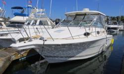 2001 Wellcraft 290 Coastal for sale in San Diego, CA. Powered by twin Evinrude Ficht 2stroke outboards with 600 original hours. Electronics include Raymarine C-80 classic display with GPS/Fishfinder/Radar, Standard Horizon VHF radio, and stereo. Great