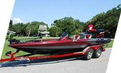 Very Sharp looking! Extremely well built Bass Boat - Top of the Line. The boat is completely solid inside and out! All Compartment lids are in Excellent shape, Clean. Plenty of dry storage space. Carpet is in great shape for the year ? driver/passenger