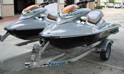TWO 2009 SEADOO RXP X,NO RESERVESUPERCHARGED79 AND 81 HOURSFRESH WATER ONLYBOTH KEYSLIFE JACKETS AND ROPESBOOKSDOUBLE TRAILER INCLUDEDSEADOO COVERSEXCELLENT CONDITION