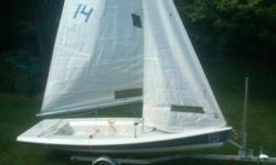 V15 w/New Trailer! All components in very like-new condition-ready to sail. 2 Mains, one Jib, and beach dolly included! All equipment setup to race or simply day-sail with 2-4 friends/family. Fast boat! $3900. (203) 610-5085 Monroe, CTListing originally