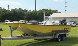 2004 140 HP SUZUKI 4 STROKE ENGINE .IT HAS AN 2004 ALUMINUM TRAILER WITH DUAL AXLES MADE BY B & S TRAILERS.STAINLESS STEEL PROP.ALL SAFETY EQUIPTMENT.SEVERAL LIFE JACKETS.BEILGE PUMP.IT HAS A BIMINI TOP THATS ALMOST BRAND NEW.TILT ON MOTOR.