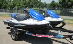 A pair of 2006 Kawasaki STX-12F 3 seater Jet Skis with trailer and covers. I purchased both of these brand new in September of 06. One ski has 76 hours the other has 42 hours. They have always been used in freshwater and have always been kept indoors