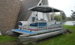 1988 20' Sweetwater pontoon. It has a 28hp evinrude motor. Does not come with a trailer. You can reach me on my cell (704)999-two zero three five