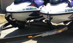 For Sale Two Yamaha 2003 Wave Runners GP1300R two stroke, 39 hours of time use, with trailer.These two wave runners were made for racing in 2003. The were installed with quick shift system (QSTS) this changes the trim angle of the water craft. There are
