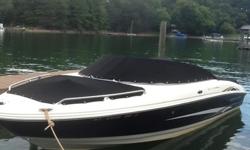 Clean, original owner, meticulously maintained, Monterey Montura 190LS Bow Rider, run in fresh water only. 4.3L Vortec V6 is great on gas and is a fun-to-drive runabout. Seats 7 adults comfortably and is rated for 9 Total. Cruising, tubing, skiing and