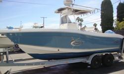 WOW ! GREAT DEAL!2009 2305 Striper ! Life is good aboard the 2305 CENTER CONSOLE. Large enough for some heavy offshore stand-up work, anglers applaud its abundant workspace, not to mention its tough-as-nails construction. Recreational boaters simply love