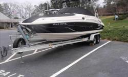 2005 Sea Ray 270 SUNDECK 2005 Sea Ray 270 Sundeck powered by aMercruiser 496 Mag.w/BravoIII drive (approx. 240 hrs.)Located at Lake Lanier,Ga.,Corsa exhaust,premier stereo upgrade,bow filler cushions,cockpit/tonneau cover,fwd.cockpit table,pump-out