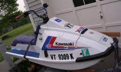 495 FIRM.Locked up Kawasaki X2 650 Jet Ski and trailer. Full registration on both the Jet Ski and trailer.100% Bone stock.I've owned it for nearly 3yrs. I was going to rebuild it with / for my Son, but he lost interest about the same time he dropped out