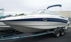Powered by a Mercruiser 350 MAG MPI Bravo III this 2010 Crownline 240 EX is lake ready!! Only 125 hours! Features on this boat include: Air Actuated Drain System, Dual Battery Switch w/Dual Batteries, Transferable Warranty, Sony Premium Stereo Upgrade,