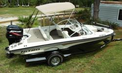 For sale is a 2008 Nitro 189 Sport. It has a 2008 Mercury 150 EFI. The boat and motor have 68 hours on them. Yep you heard me right. 68 hours. This boat has been stored indoors and used on average 10 hours a season. In June of this year the motor had a