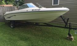 Sea Ray 175 Bowrider with Mercruiser 3.0LX and Alpha One outdrive. 135 horsepower. -Tow hook and brand new tow rope for tubing, wake boarding, ski, etc.-6 rod holders-2 anchors, dock lines, life vests, fitted cover, and all coast guard safety equipment
