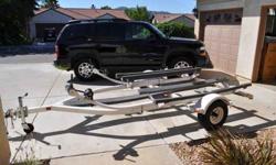 Pre-owned double jet ski trailer in attractive condition. 1996 Shoreland, 1880lbs. GVWR. New spare tire.Title in hand. $500 cash. Call (760) 440-9878Listing originally posted at