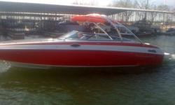Powered by a Merc 350 Mag (152.6 Hours) this 2011 Crownline is a ONE OWNER/LIKE NEW boat! Features include:Snap on cover's (red),Dual Battery, Battery Switch, Snap-in Carpet (gray), Depth Finder, Docking Lights, Automatic Trim Tabs, Bilge Pump, Captains