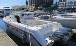 1999 Boston Whaler 28 Outrage for sale in San Diego, CA. Powered by twin 2004 Yamaha F225 four-stroke motors with 256 original hours. Full electronics include Lowrance HDS 9 display with GPS/Fishfinder structure scan transducer, Furuno Radar, Furuno