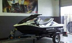 2007 HONDA AQUATRAX one owner. I PURCHASED THIS JETSKI BRAND NEW IN THE CRATE IN JULY 2009. SO ITS ONLY BEEN PRE-OWNED FOR two SUMMERS NOT INCLUDING THE PRESENT SUMMER BECAUSE I BROKE MY FEMUR IN A MOTORCYCLE WRECK. SO I HAV'NT GOT TO PLAY THIS YEAR. I