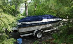 Great shape and running condition 1996 Bayliner 1950 Capri Bowrider with Mercruiser 3.0L 135HP Engine and Trailer. Winter stored entire life of boat, and well cared for!Excellent boat for water skiing, tubing, fishing, and family fun!!CUSTOM COVER, BIMINI