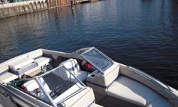 1995 Bayliner capri 1950135 hp mercruiser AlphaOne 3.0 Litre, 28 gallon tanks, 2 batteriesTrailer is an Escor 1995 with spare tireFit up to 8 peopleFully functional stereo radio new from last year (audio jack, usb, sd card)Bimini top.Equipment