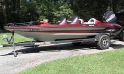 1996 Stratos Bass Boat and Trailer: 17 feet 9 inches. New Carpet, New Seats, New Tires and Mags. Like new 1999 120 HP Force(by Mercury Marine) engine. Minn Kota 2012 70# thrust trolling motor and more!Humminbird Side Imaging 798ci si Combo(a value of