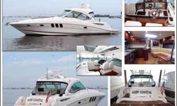 2011 Sea Ray 500 SUNDANCER Goin' Coastal is powered by Twin Cummins diesel with Zeus Pod Drives. This two stateroom two head layout is an extremely spacious cabin layout, and the cockpit has two great entertaining areas. The owner has added a number of