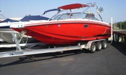 Powered by Twin Inmar 350 MPI MCX 350 h.p. each w/236 hours this Mastercraft X80 is lake ready! Features include: Full mooring cover, Electric engine hatch, Dual ballast tanks, Trim tabs with indicators, Upgraded stereo with tower speakers, Wakeboard
