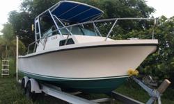 Parker walk-around boat for sale this boat is fully loaded with brand new floors.. Turn-Key ready starts first time always, very stable in ruff water which is another plus... included Supreme kicker sound system in audio system along with hummingbird