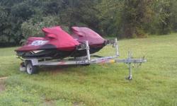 I have two 2004 Kawasaki STX-15F jet skis for sale. The one has about 7 hours on it (brand new engine) with a new seat, grips, and mats. Both start right up and run perfectly. Just changed the oil 2 months ago in both and they have been well maintained.
