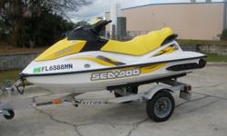 2007 And 2006 Sea Doo GTI, Matching Yellow Pair, Seats 3 Adults, Close Loop Cooling, Power Off Steering, Reverse, Ecripted Keys, Coast Guard Package Included, Double Trailer, Must See. Package Price of $9950.00 407-383-1905