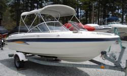 This 2004 Bayliner 19 foot bow rider has tons of great options and is in amazing condition bow to stern and port to starboard. It has the 190 horse power upgraded Mercruiser 4.3V6 motor. It comes with a factory galvanized trailer that has brakes and a