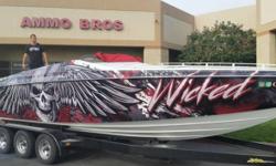 2007 Baja Outlaw 26 2007 26 Baja Outlaw for sale. Great condition. Houses a Mercury 496 HO. Brand new JL Audio stereo system and boat wrap. Closed bow with bed table and toilet. Low hours and up to date on maintenance. AM FM Satellite Radio Compact Disc