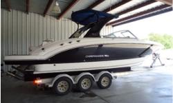 On Sale Pristine Condition, 2nd Owner, Dry Stored, , Yamaha :: 4Stroke, , Single, 200 HP, 90 Hours, Engine Warranty ELECTRONICS: Raymarine E120, GPS, Fishfinder, Depthfinder, Chartplotter, VHF, Stereo, Compass
2013 Trailer Available (Not included in Sales