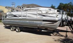 2007 Crest II LE XRS 22' Pontoon, Mercury 115HP Four Stroke, Bimini Top, Dual Batteries With Switch, Needs minor interior work. Includes Tandem Axle Trailer.
Beam: 8 ft. 6 in.
Max load: 2409
Standard features: ~Front bucket seats with armrests Optional