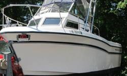 Type of Boat : Fishing Boat
Year: 1987
Make: Grady White
Model: 242G
Length: 24
Fuel Capacity: 140
Fuel Type: Gas
Engine Model: 2003 225 Merc Optimax
Inboard / Outboard (Boat): Single Outboard
Total Horse Power: 225
Beam (Boat):
Draft (Boat): 8
Hull