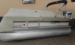 Here is a nice cruising pontoon with a 50 HP Mercury Four Stroke EFI. it has a full cover and a Bimini top. It also has a sundeck and swim ladder.
Boat cover; Stereo;