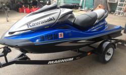 2007 Kawasaki Ultra 250X, Four Stroke Supercharged, 250HP, 62 Hours, Includes Trailer.
Beam: 3 ft. 11 in.
Fuel tank capacity: 21
Max load: 496
Standard features: Supercharged and intercooled, four-stroke, DOHC, four valve per cylinder, inline
