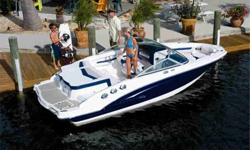IMAGES ARE FACTORY BROCHURE PICTURES. THIS INVENTORY NUMBER FEATURES A 2011 MODEL YEAR FULL HULL COLOR VAPOR EDITION BLUE, DUNE COCKPIT UPHOLSTERY, DRIFTWOOD PACKAGE & SUNPAD WALKWAY CUSHION AND A 2011 VANGUARD VT2050BBR SWING TONGUE TRAILER WITH A SPARE
