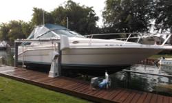 1994 Sea Ray 290 Sundancer, Twin Mecrusier V6/LX, Alpha 1 I/O, on board battery charger, Lowerance GPS, Sony AM/FM/CD With 100 amp booster/speakers, microwave, refrigerator, flushing toilet, fresh water hook-ups, water storage, hot water tank, electric