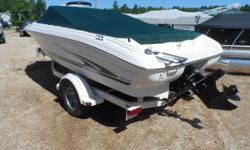 We have one of the finest 18' bow riders on the market.Wide and roomy, and powered by a Mercruiser 4.3lt engine. Great for tubing or skiing. Hurry in before the holiday weekend.
Beam: 7 ft. 6 in.
Hull color: White/Green
Stock number: Riedl
Boat cover;